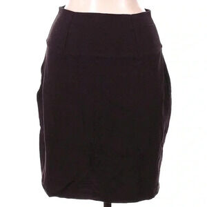 Eileen Fisher Women’s Skirt Brown Washable Crepe Pull On Stretchy Size Medium M